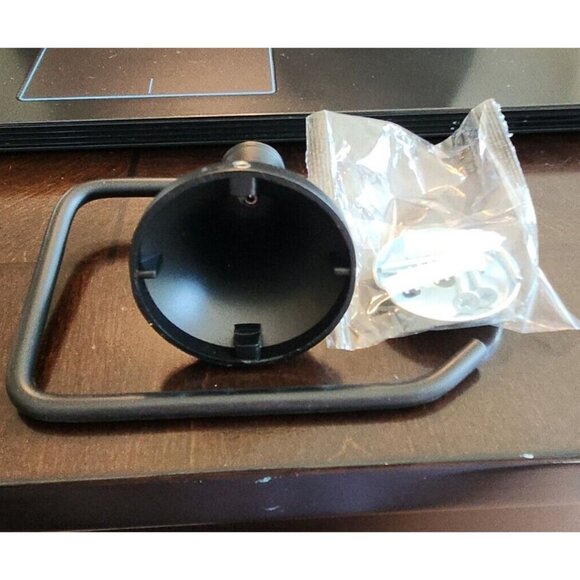 Euro Wall Mounted Toilet Paper Holder Matte Black Single Post - Picture 4 of 4